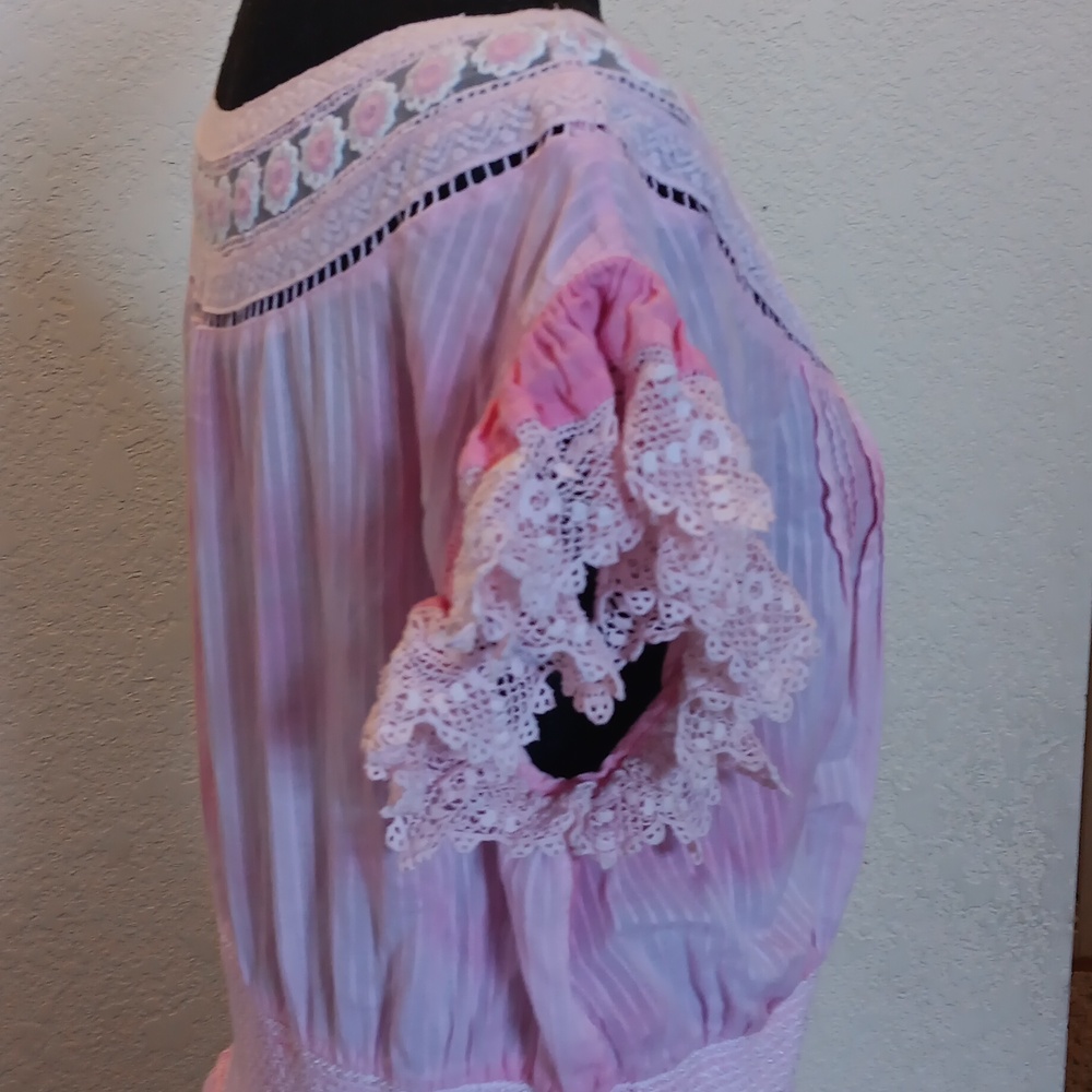 LoveShackFancy Pink Dress Size Large - Picture 7 of 14